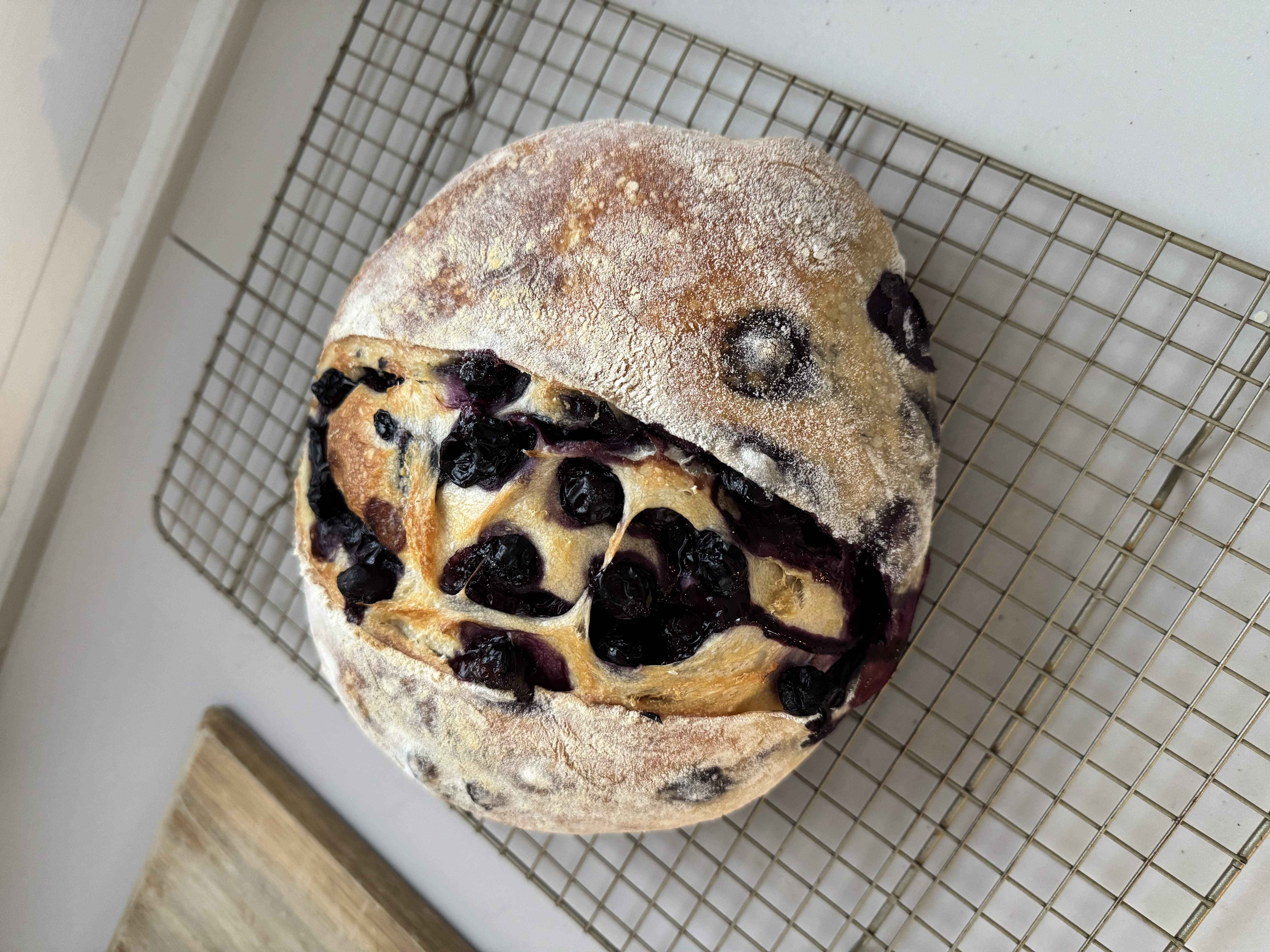 Lemon blueberry loaf with berries